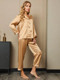 Golden Silk Pj Set For Women