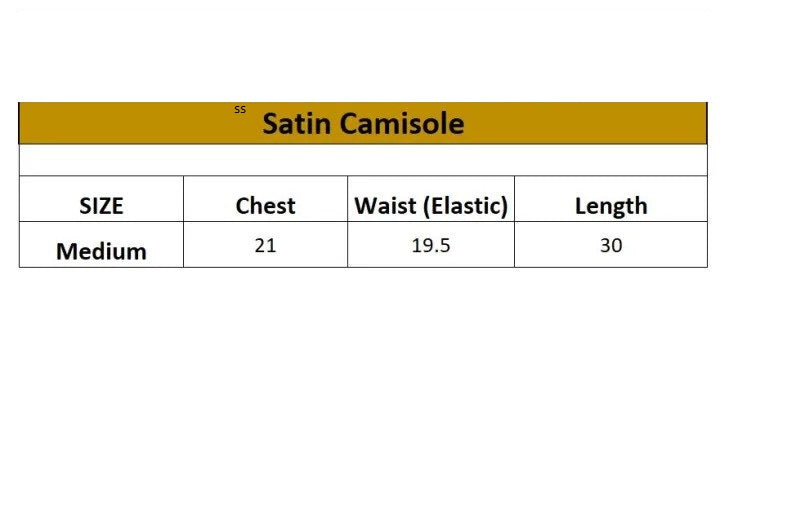 Satin Camisole For Women